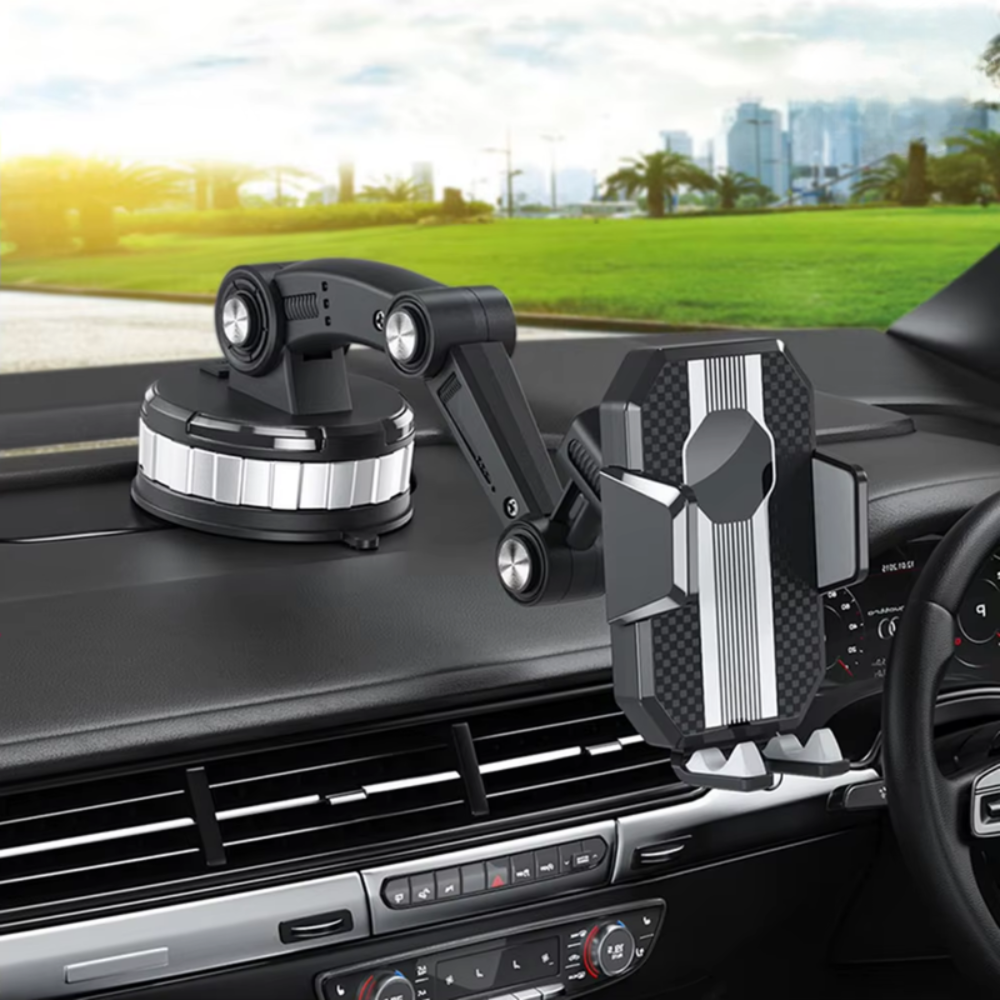GRIPVAULT – Car Phone Mount with Strong Suction Hold