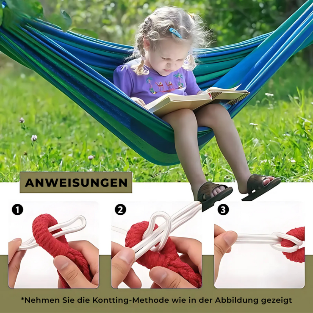 COMFORTNEST – Canvas Hammock for Relaxing Outdoor Comfort