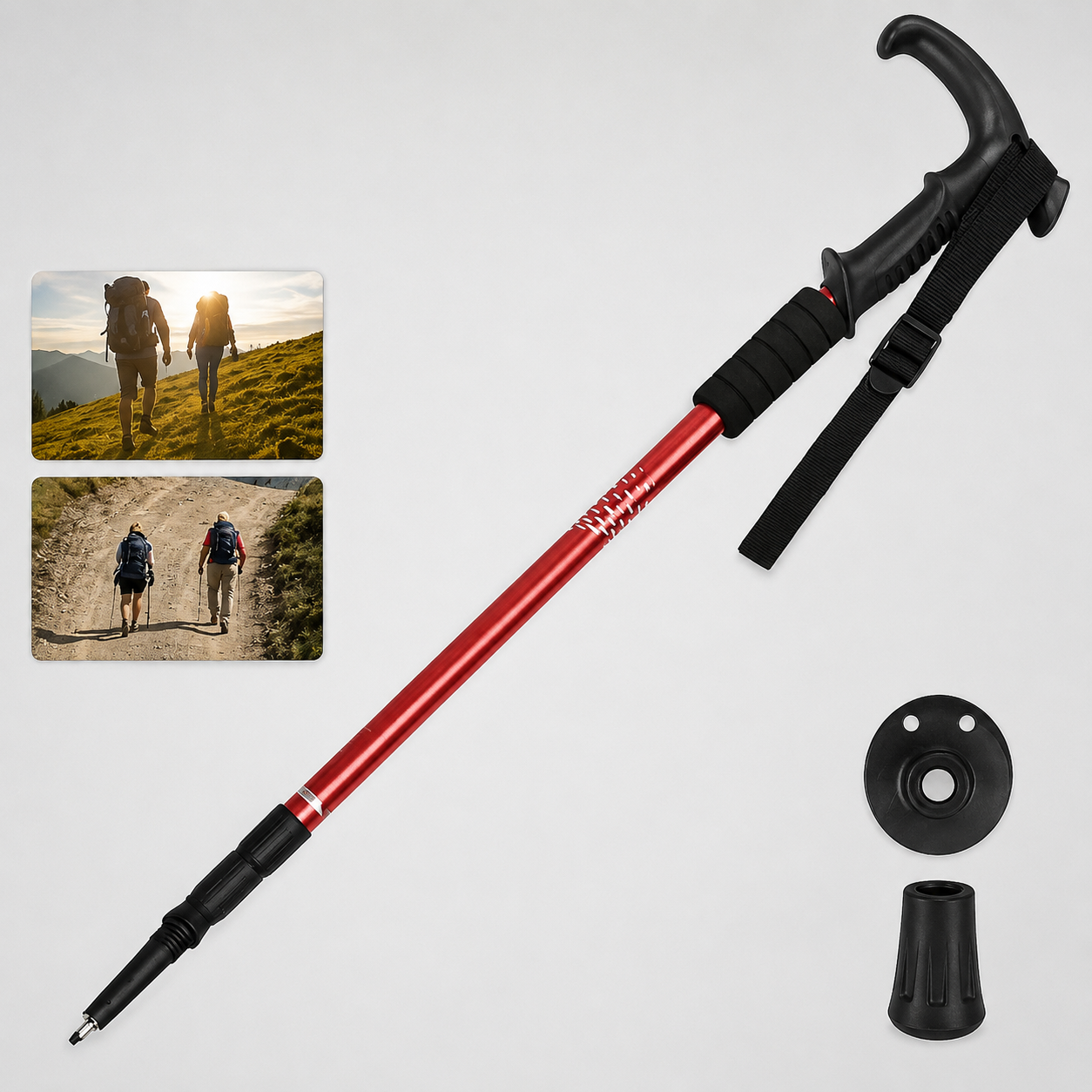 TRAILGRIP - Foldable Aluminum Hiking Stick