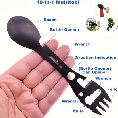 CAMPEDGE - 10-in-1 Stainless Steel Multi-Tool Spoon