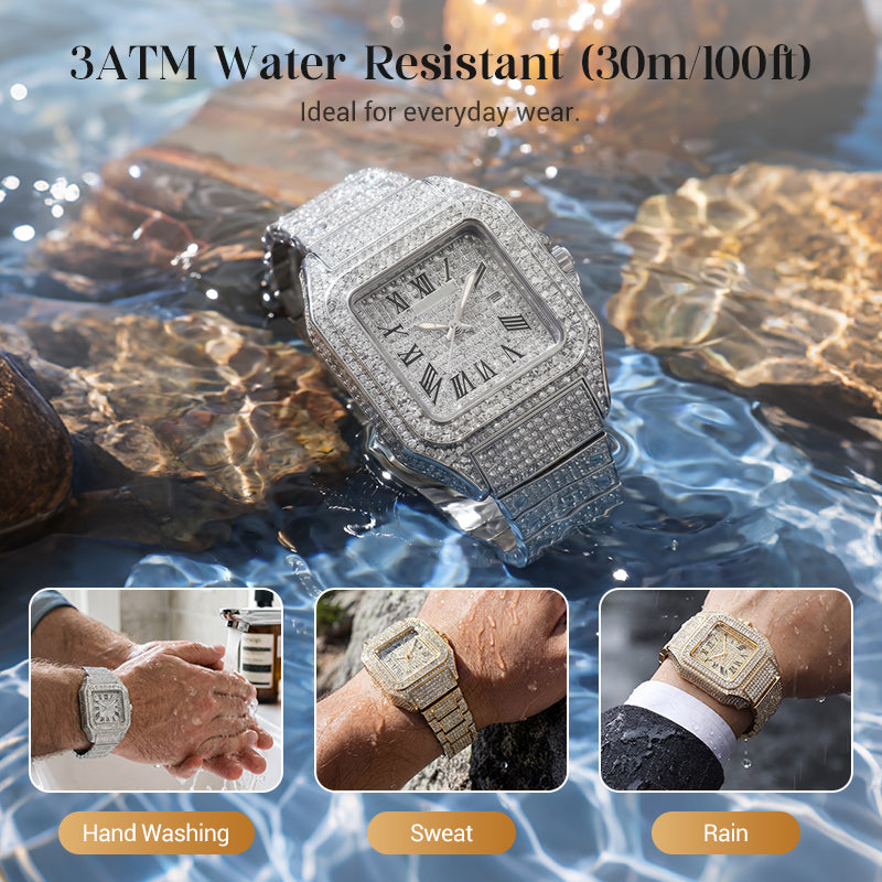GLAMORA – Rhinestone Watch for Timeless Everyday Elegance