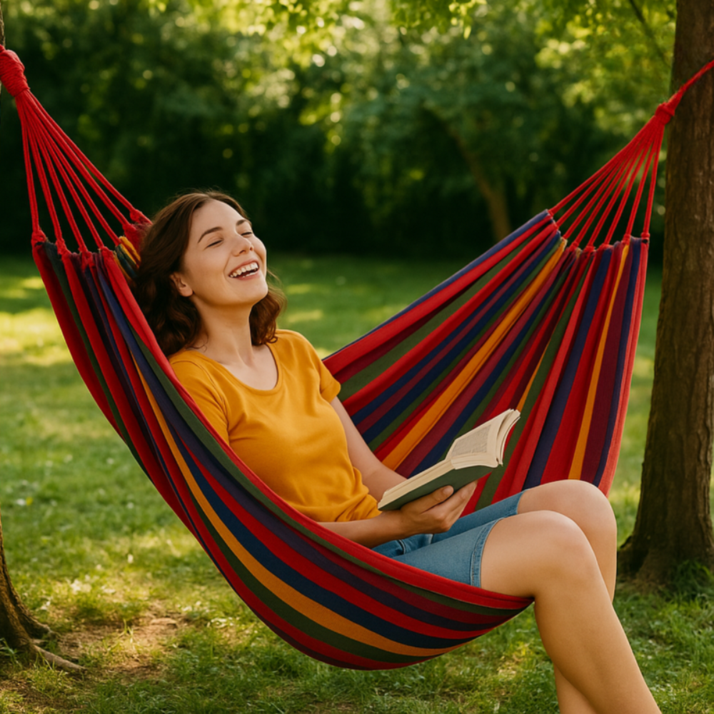 COMFORTNEST – Canvas Hammock for Relaxing Outdoor Comfort