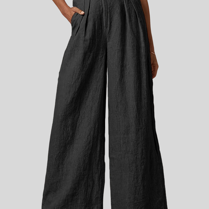 Pleated High Waist Pants