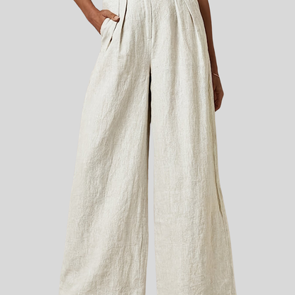 Pleated High Waist Pants