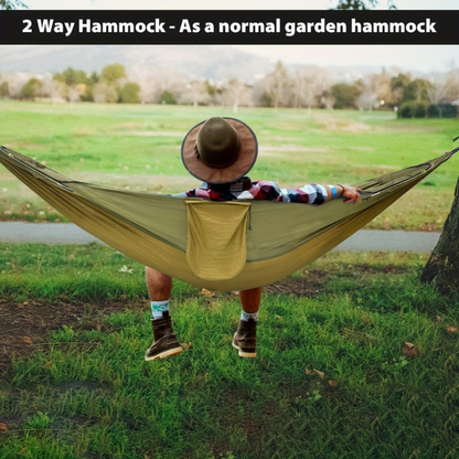 SKYREST – Camping Hammock with Mosquito Net and Sun Shelter