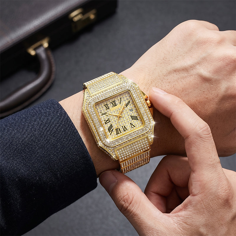 GLAMORA – Rhinestone Watch for Timeless Everyday Elegance