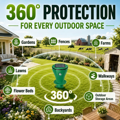 GARDGUARD – Solar Mole Repellent for Reliable Garden Protection