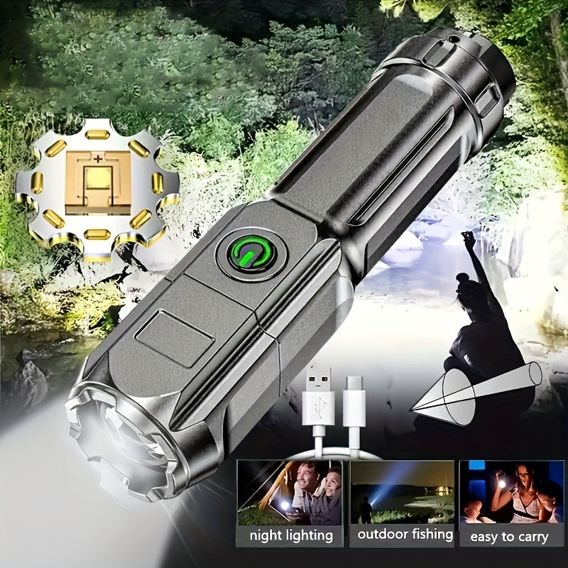 BEAMVOLT – Rechargeable Zoom Flashlight for Outdoor Lighting
