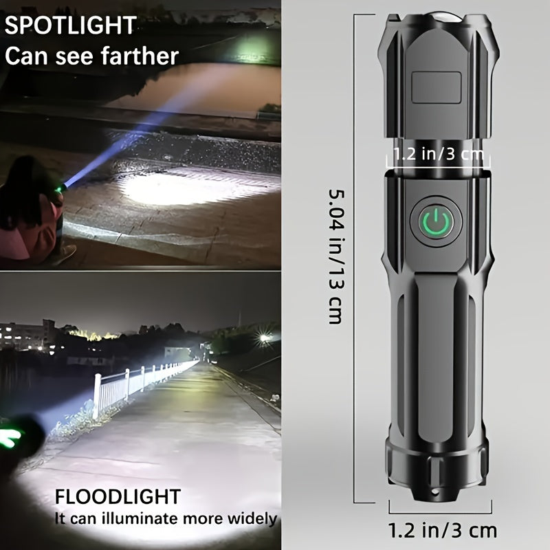 BEAMVOLT – Rechargeable Zoom Flashlight for Outdoor Lighting
