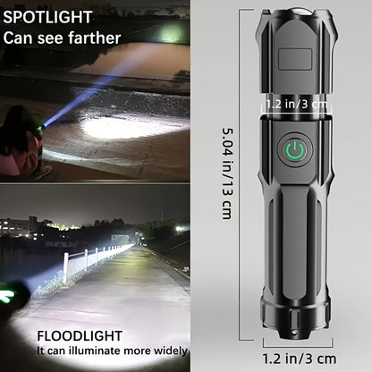 BEAMVOLT – Rechargeable Zoom Flashlight for Outdoor Lighting