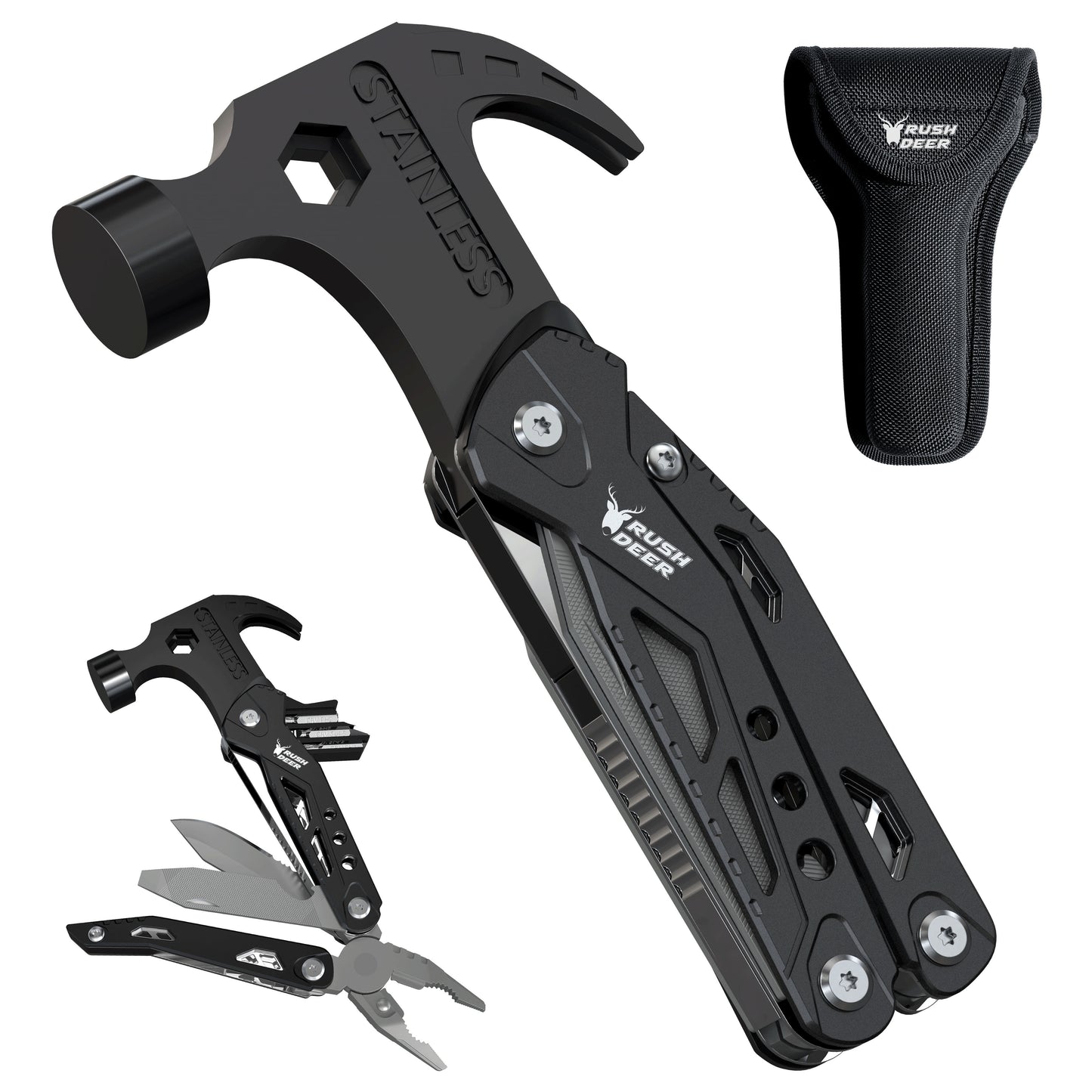 GRIPFORGE – 14 In 1 Hammer Multitool for Outdoor Use