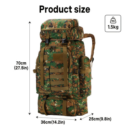 TRAILFORT - 80L Tactical Hiking Backpack