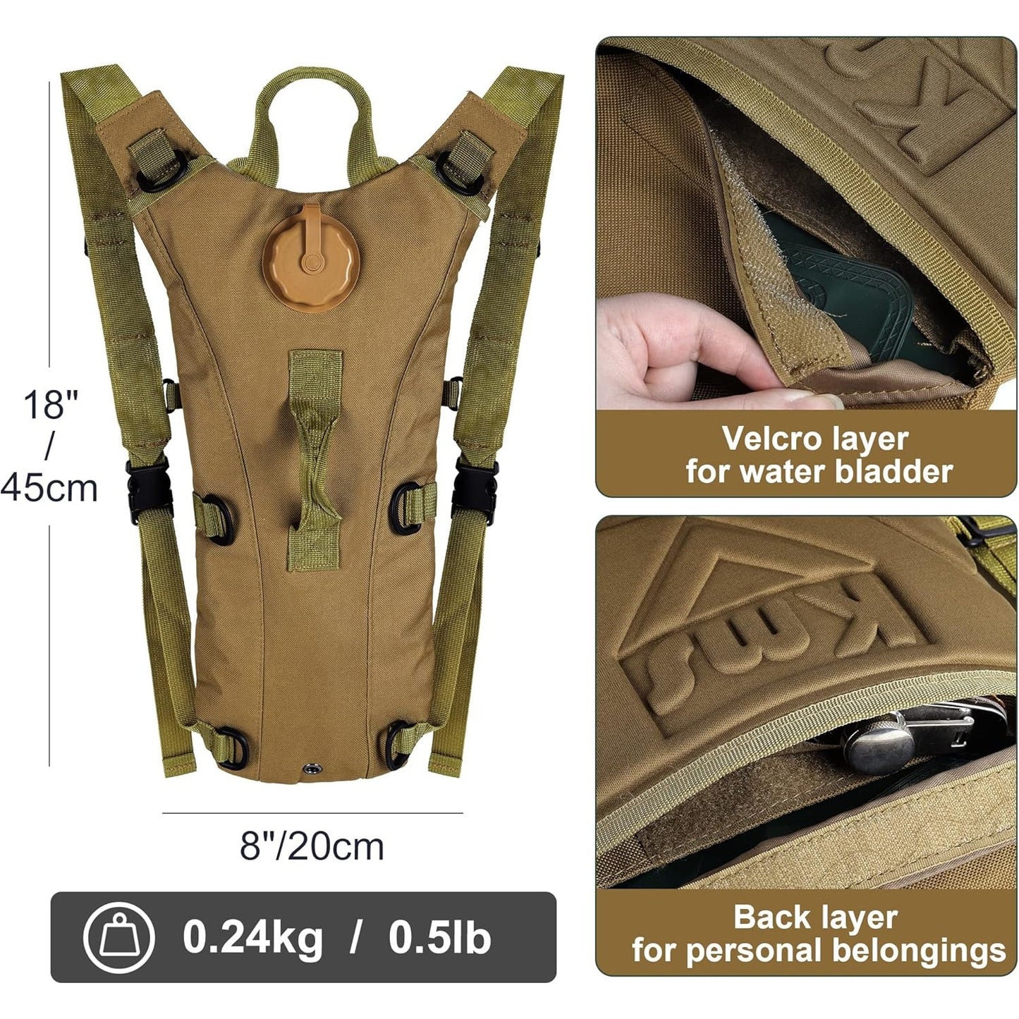 HYDRAFORGE - 3L Tactical Hydration Backpack
