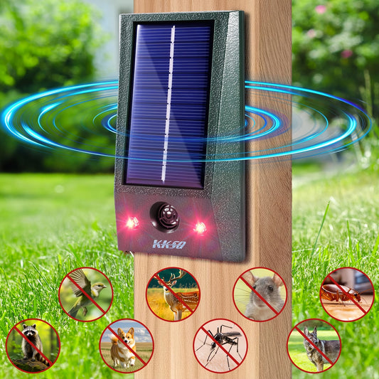 SonicGuard - Solar Ultrasonic Motion-Activated Bird Repellent & Pigeon Deterrent