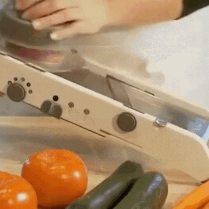 Adjustable Stainless Steel Mandoline Slicer - 18-in-1 Kitchen Cutter for Effortless Slicing and Dicing 1