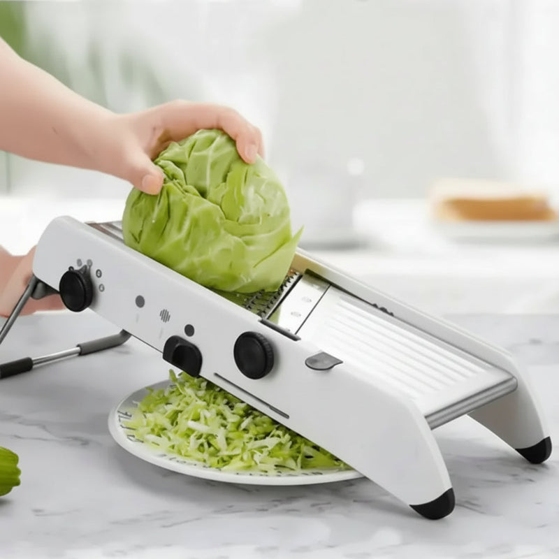 Adjustable Stainless Steel Mandoline Slicer - 18-in-1 Kitchen Cutter for Effortless Slicing and Dicing 3