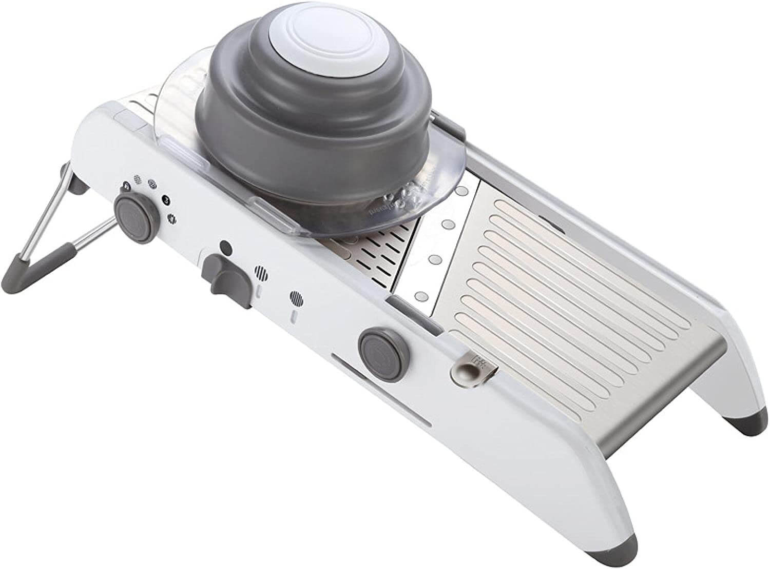 Adjustable Stainless Steel Mandoline Slicer - 18-in-1 Kitchen Cutter for Effortless Slicing and Dicing 7