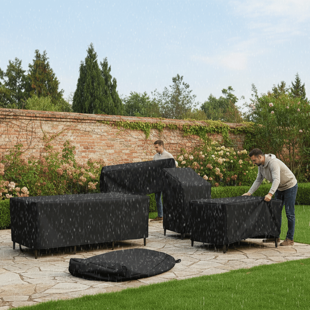 All-Weather Outdoor Furniture Cover - UV & Rain Protection for Patio Sets 1