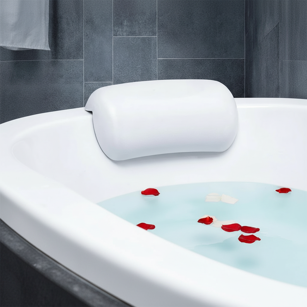 AquaCloud Bath Pillow - Ergonomic Waterproof Tub Cushion with Non-Slip Suction Cups 3