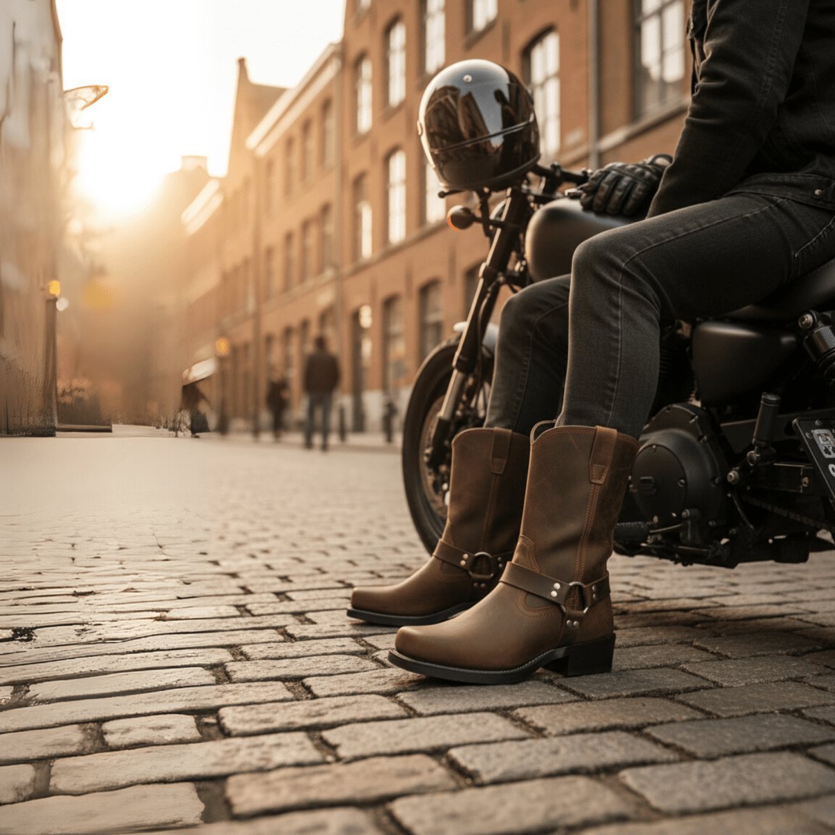 IRONSTRIDE – Rugged men’s harness boots with waterproof leather