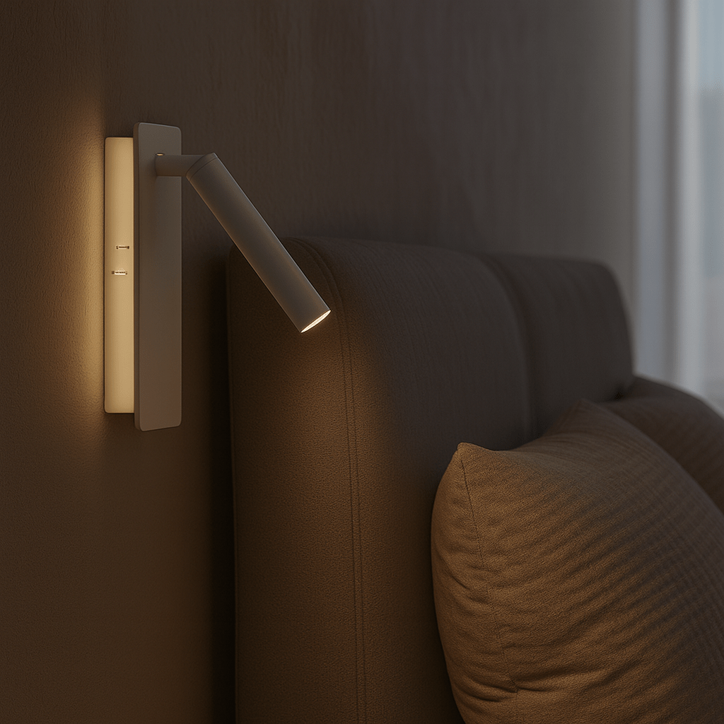 LUMISWIVEL – Rotatable LED lamp for flexible bedside lighting