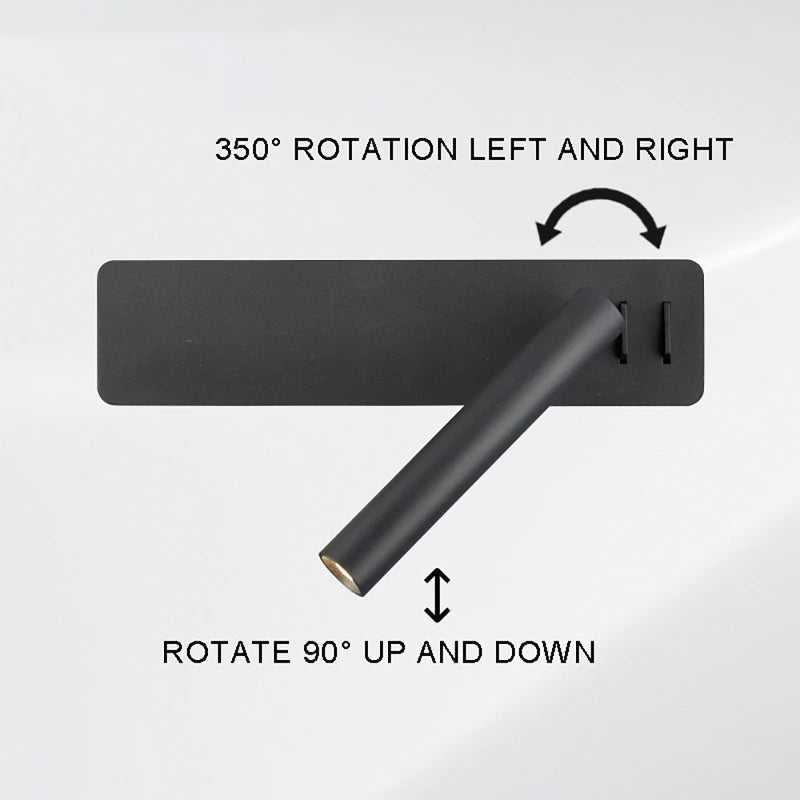 LUMISWIVEL – Rotatable LED lamp for flexible bedside lighting