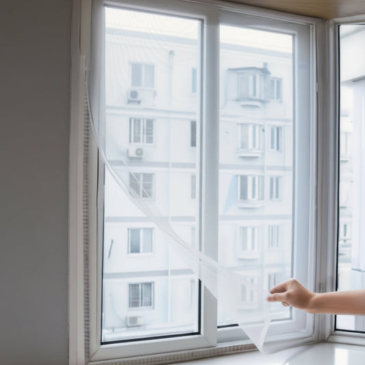 BUGMESH - Self-Adhesive Mosquito Window Screen for Easy Installation 1