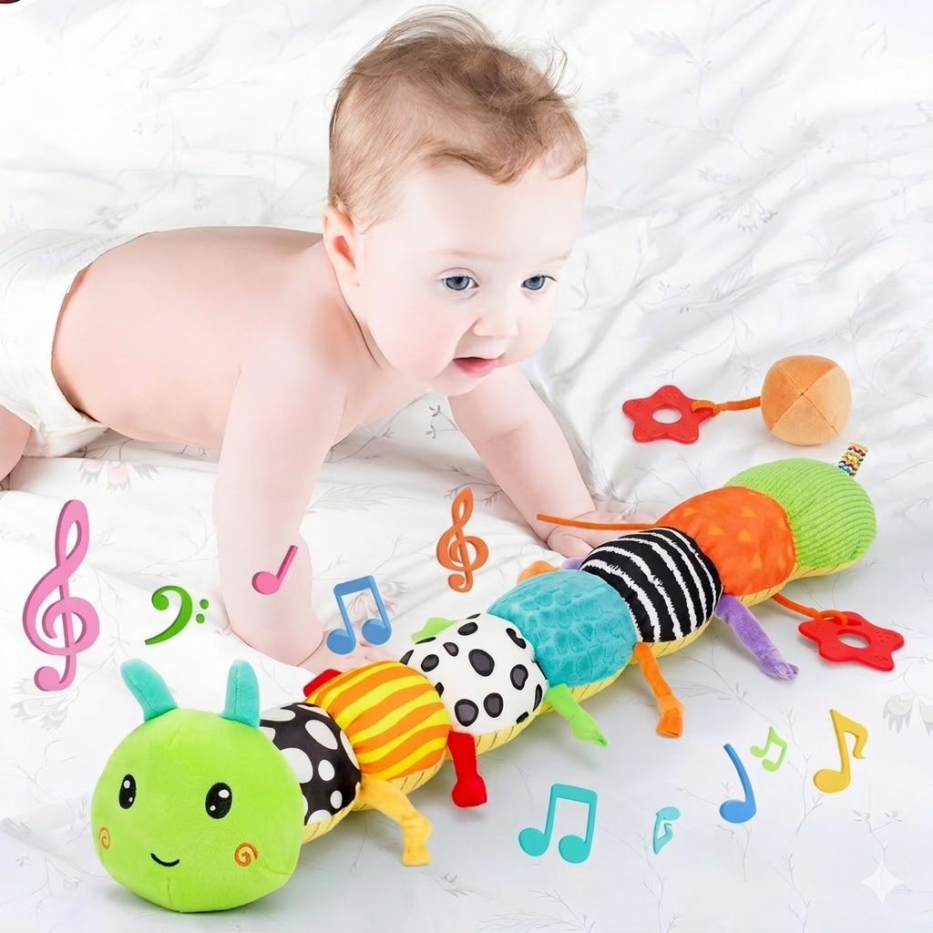 MELOPILLAR – Baby Sensory Plush Musical Caterpillar Toy