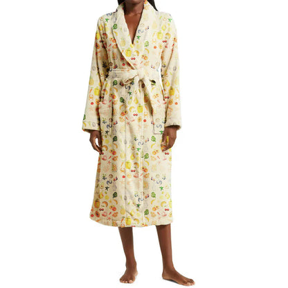FLORALUXE – Floral Shawl Collar Bathrobe