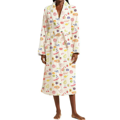 FLORALUXE – Floral Shawl Collar Bathrobe