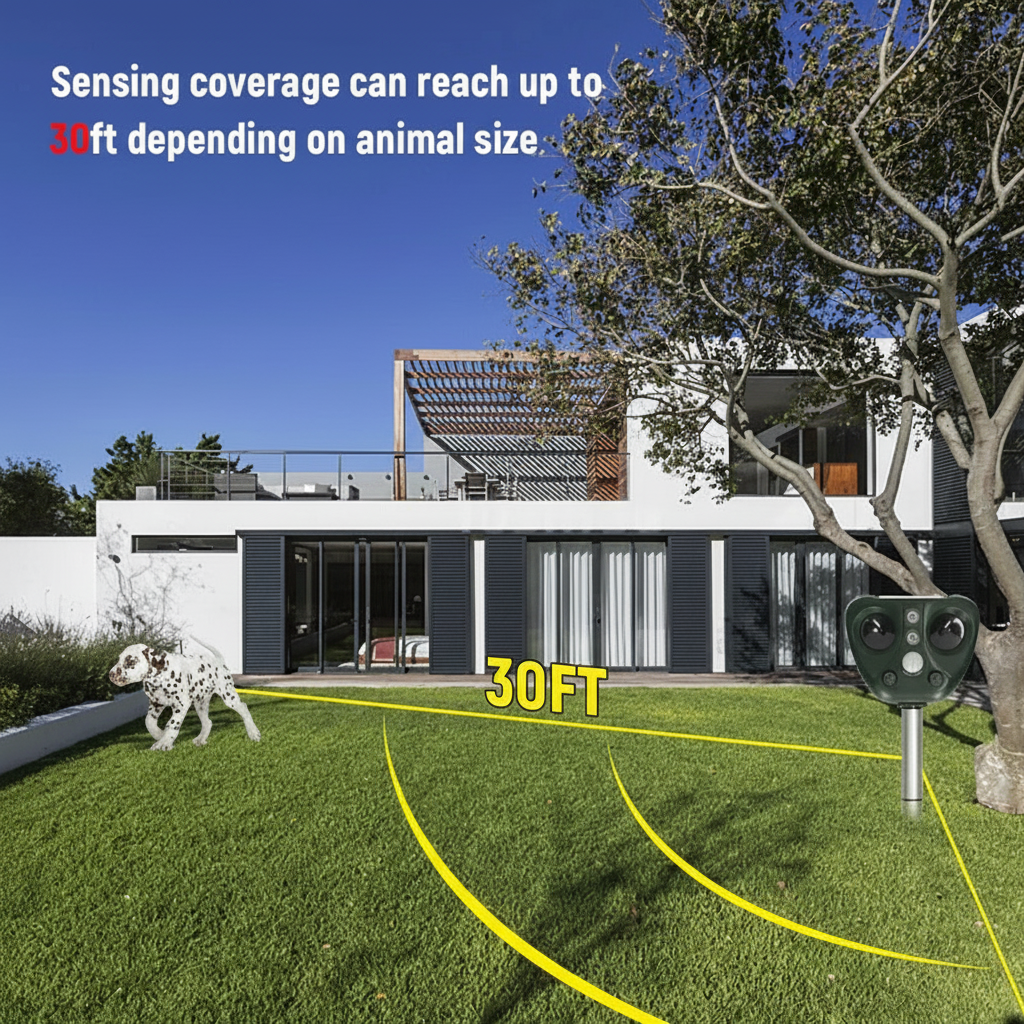 BIRDSHIELD – Solar Ultrasonic Bird Repellent for Garden Protection