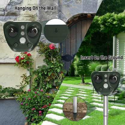 BIRDSHIELD – Solar Ultrasonic Bird Repellent for Garden Protection