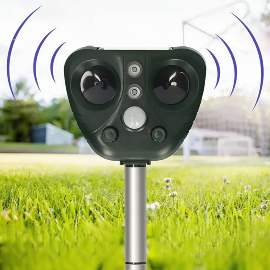 BIRDSHIELD – Solar Ultrasonic Bird Repellent for Garden Protection