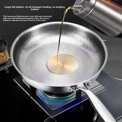 FORGELINE – Hammered Titanium Non-Stick Frying Pan for Induction Cooking