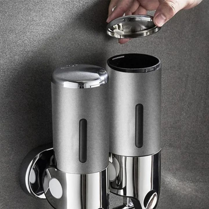 DISPENSIFY – Wall-Mounted Soap Dispenser with Modern Stainless Steel Design