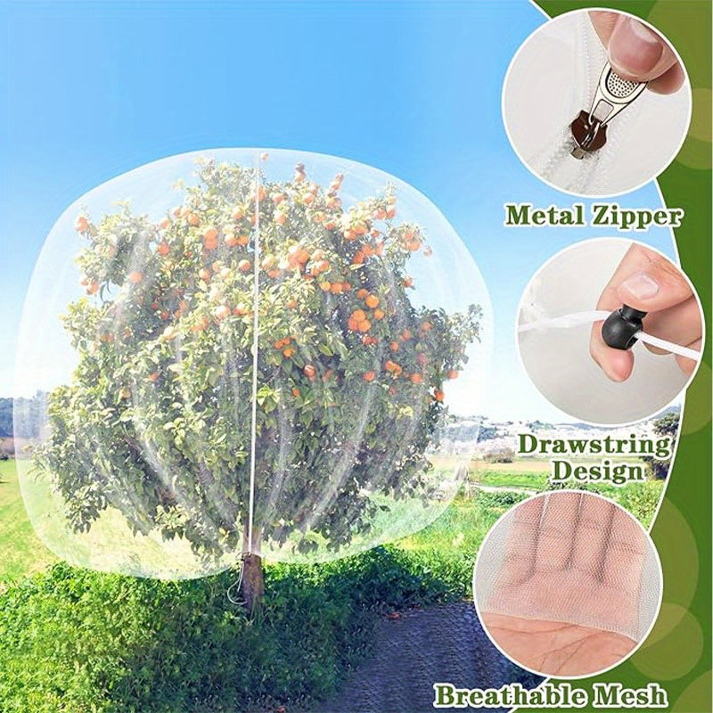 CROPSHIELD - Mesh Drawstring Bags for Fruit Protection & Insect Defense 2