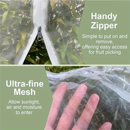 CROPSHIELD - Mesh Drawstring Bags for Fruit Protection & Insect Defense 3