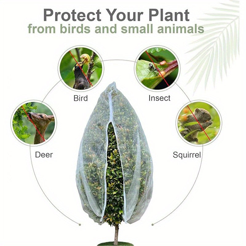 CROPSHIELD - Mesh Drawstring Bags for Fruit Protection & Insect Defense 4