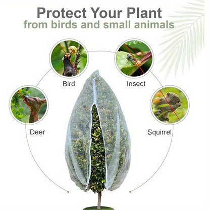 CROPSHIELD - Mesh Drawstring Bags for Fruit Protection & Insect Defense 4