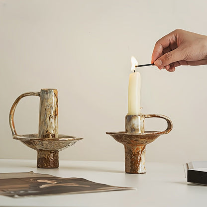 Ceramika Retro - Handcrafted Ceramic Candlestick for Cozy Ambiance & Warm Decor 4