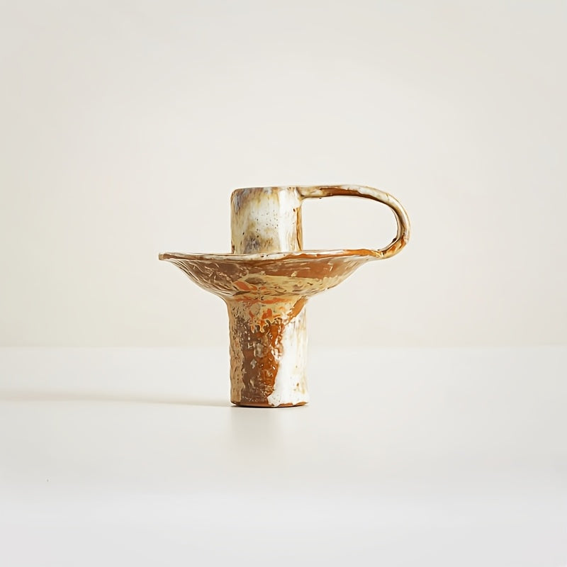Ceramika Retro - Handcrafted Ceramic Candlestick for Cozy Ambiance & Warm Decor 6