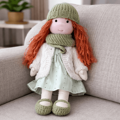 BELLAWOOD – Handmade Waldorf-Inspired Cotton Doll for Creative Play
