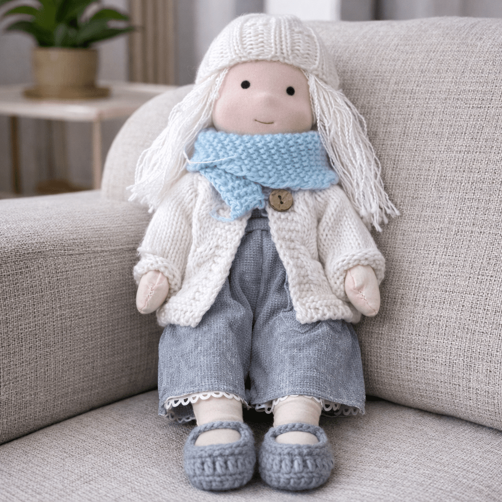 BELLAWOOD – Handmade Waldorf-Inspired Cotton Doll for Creative Play