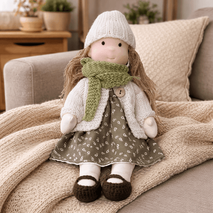 BELLAWOOD – Handmade Waldorf-Inspired Cotton Doll for Creative Play