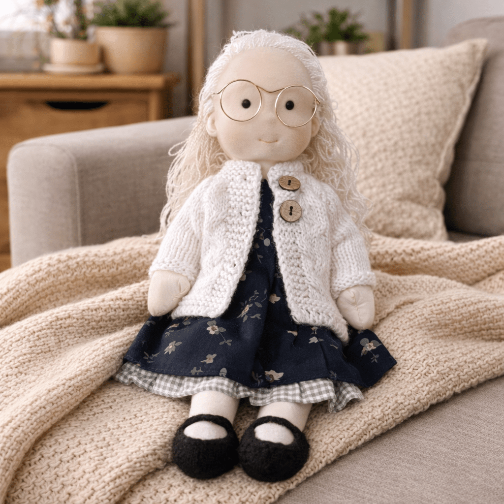 BELLAWOOD – Handmade Waldorf-Inspired Cotton Doll for Creative Play