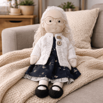 BELLAWOOD – Handmade Waldorf-Inspired Cotton Doll for Creative Play