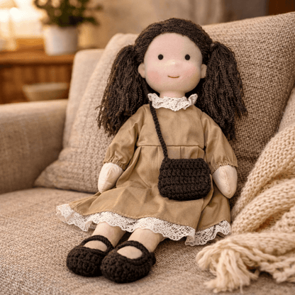 BELLAWOOD – Handmade Waldorf-Inspired Cotton Doll for Creative Play