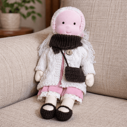 BELLAWOOD – Handmade Waldorf-Inspired Cotton Doll for Creative Play