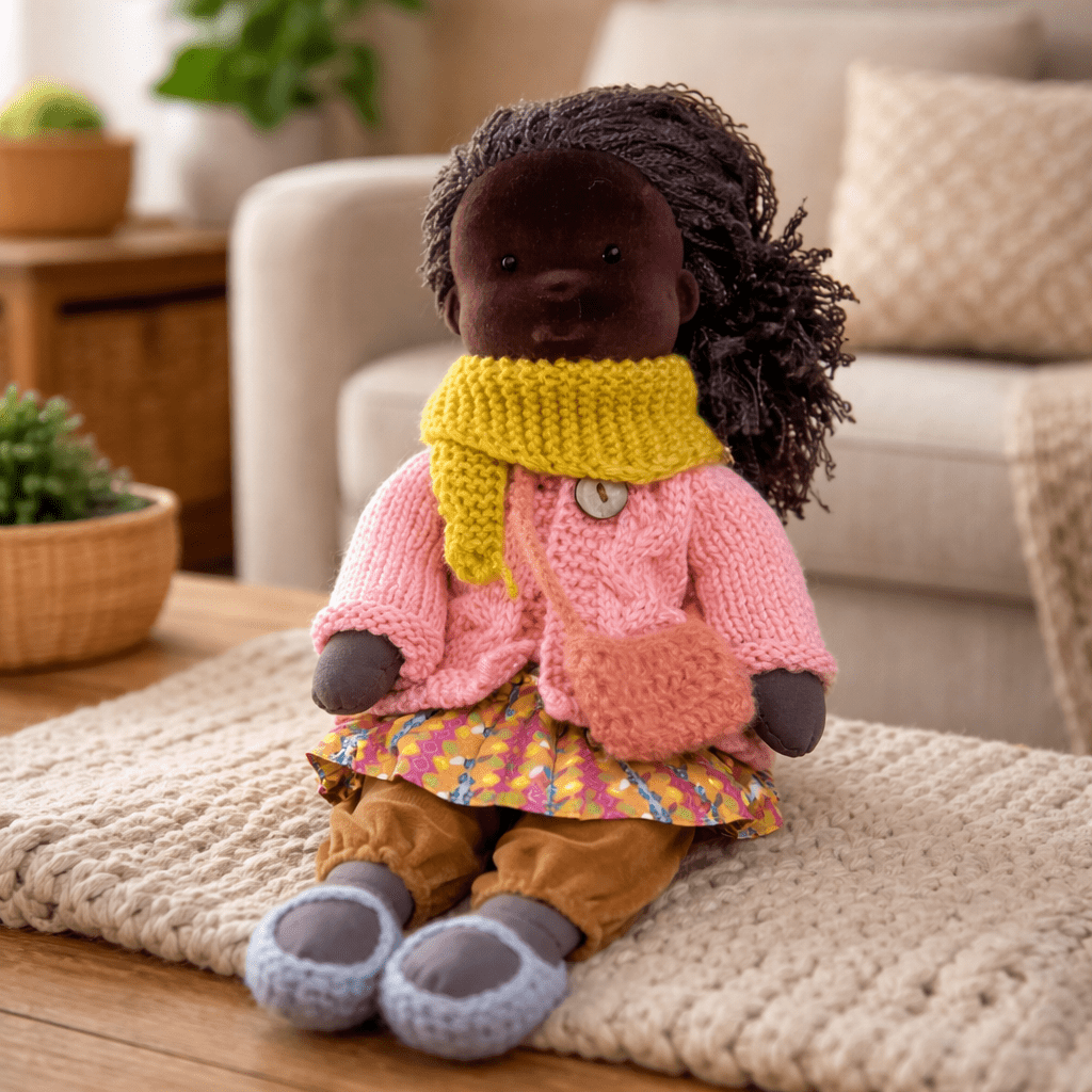 BELLAWOOD – Handmade Waldorf-Inspired Cotton Doll for Creative Play
