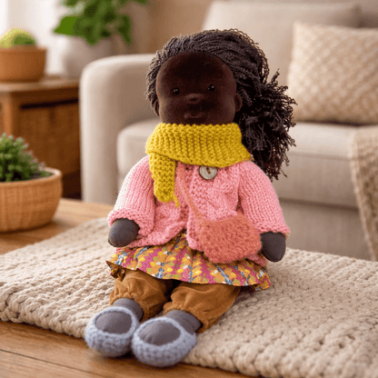 BELLAWOOD – Handmade Waldorf-Inspired Cotton Doll for Creative Play